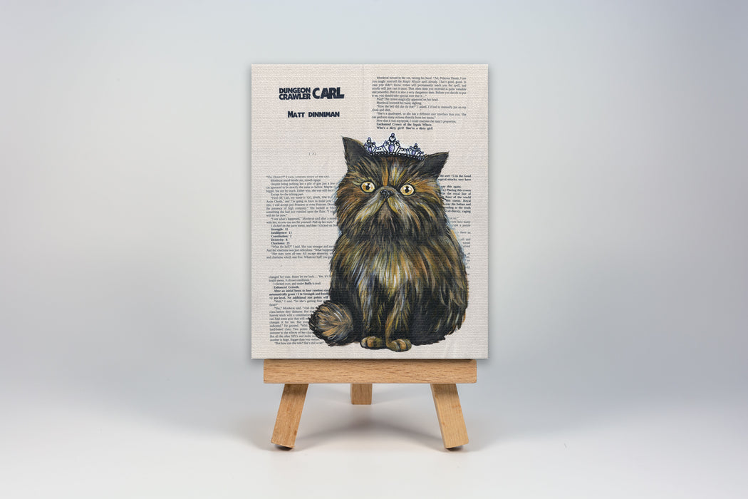 Mini Canvas Print of Princess Donut the Queen Anne Chonk