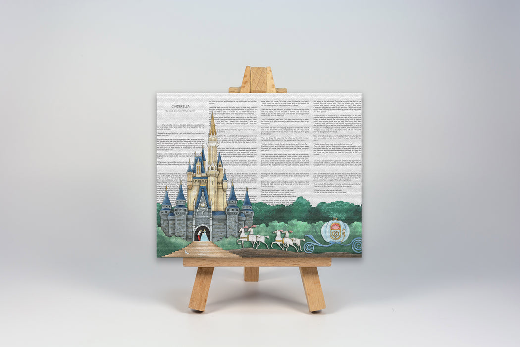 Mini Canvas Print of Cinderellas Castle