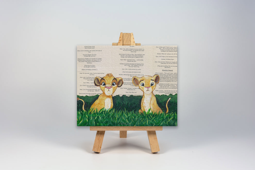 Mini Canvas Print of Lion King