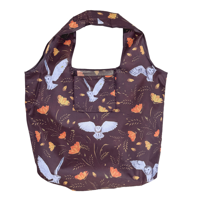 Folding Tote Bag of Owls