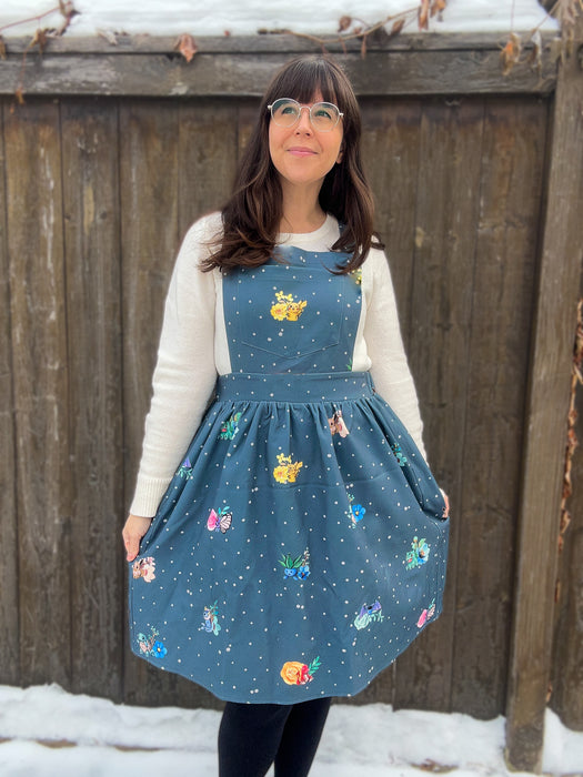 Gotta Catch 'em All Overall Dress Kay Pop Art Studio Gotta Catch 'em All Overall Dress Kay Pop Art Studio