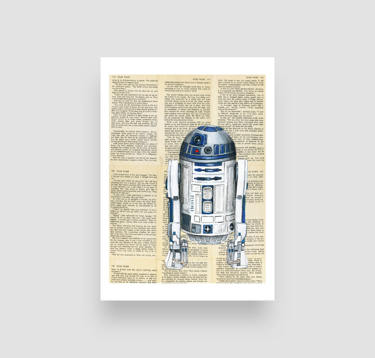 5" x 7" Paper Print of R2-D2