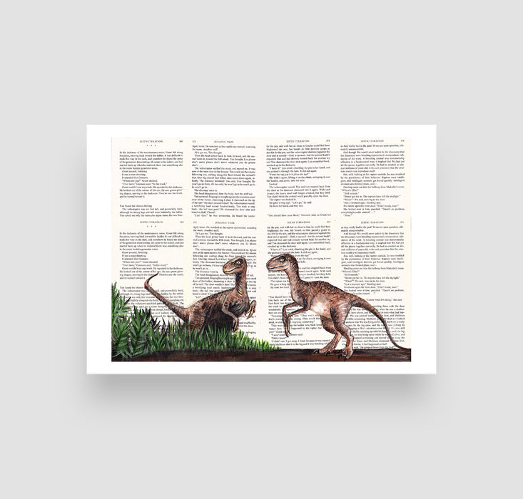 5" x 7" Paper Print of Raptors