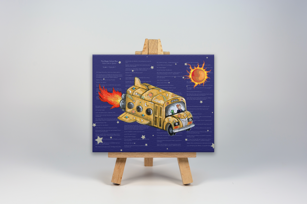 Mini Canvas Print of The Frizz goes to Space