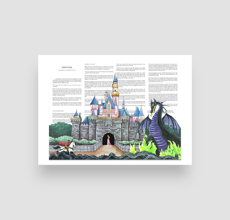 5" x 7" Paper Print of Sleeping Beauty