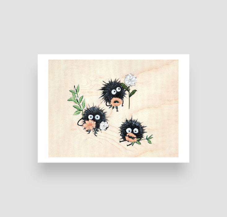 5" x 7" Paper Print of Soot Sprites