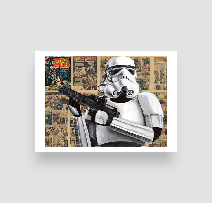 5" x 7" Paper Print of a Trooper