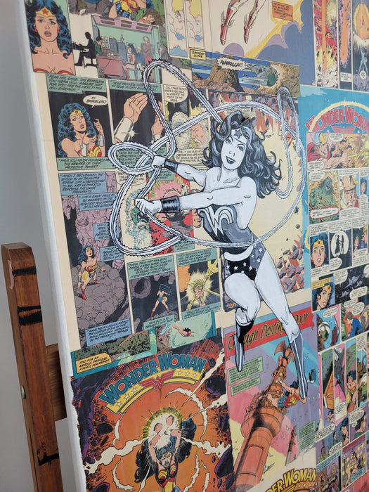 Original Painting of Amazonian Warrior Diana