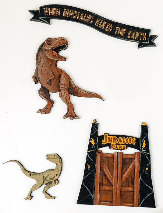 Jurassic Painted Ornaments *DISPLAY Painted by Kay