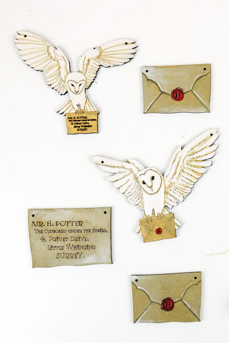 Owl Post Painted Ornaments *DISPLAY Painted by Kay