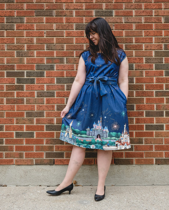 Happily Ever After Tie Wrap Dress with Pockets