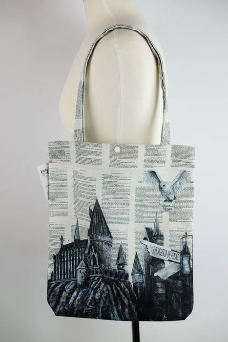 Deluxe Canvas Tote Bag of  Witchcraft and Wizardry