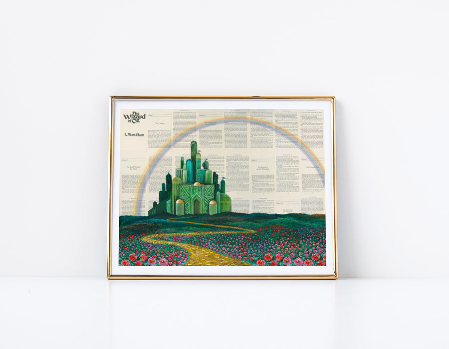 11" x 14" Paper Print of Emerald City from The Wizard of OZ