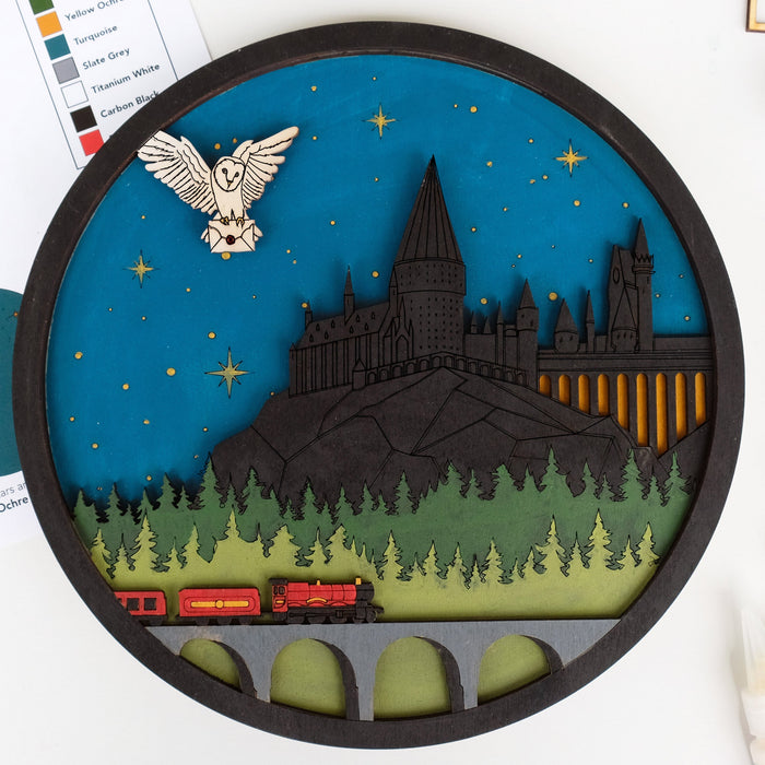 The Journey from Platform 9 3/4 Painted Wall Art *DISPLAY Painted by Kay