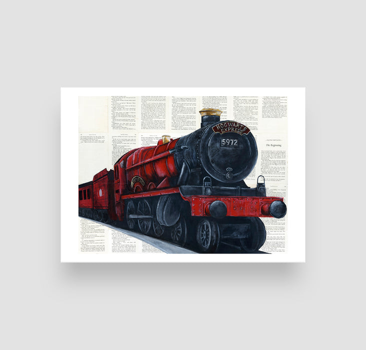 5" x 7" Paper Print of The Express Train