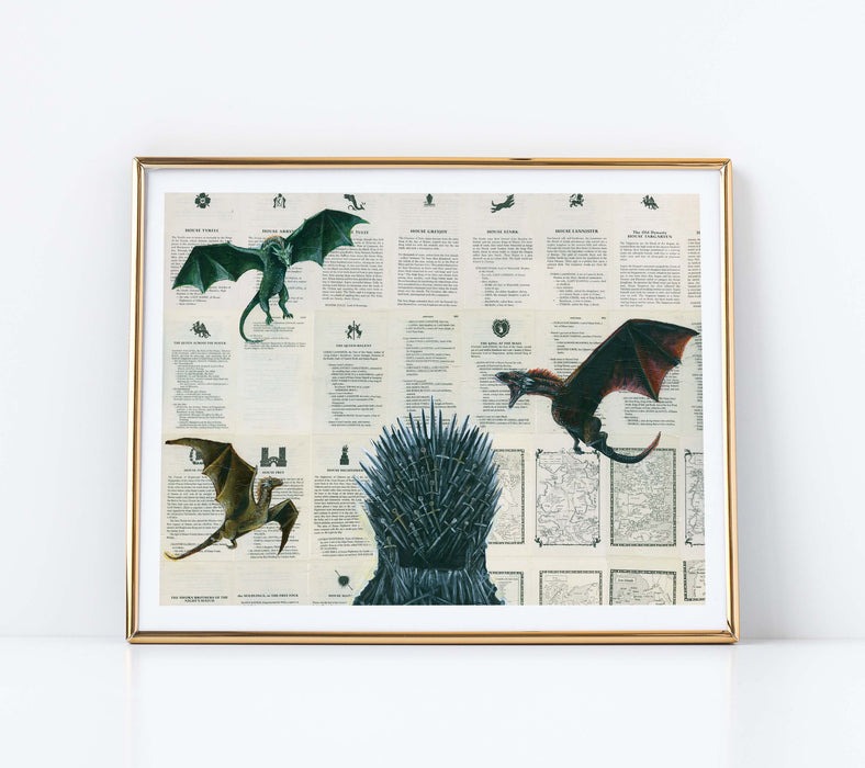11" x 14" Paper Print of The Iron Throne