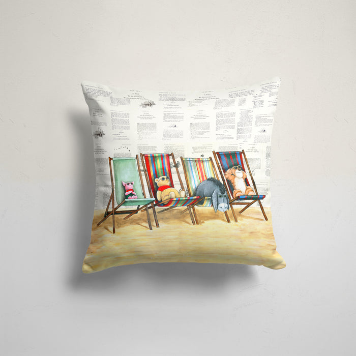 Pillow Case of Poohs Beach Day