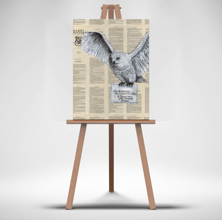 Canvas Print of a Snowy Owl