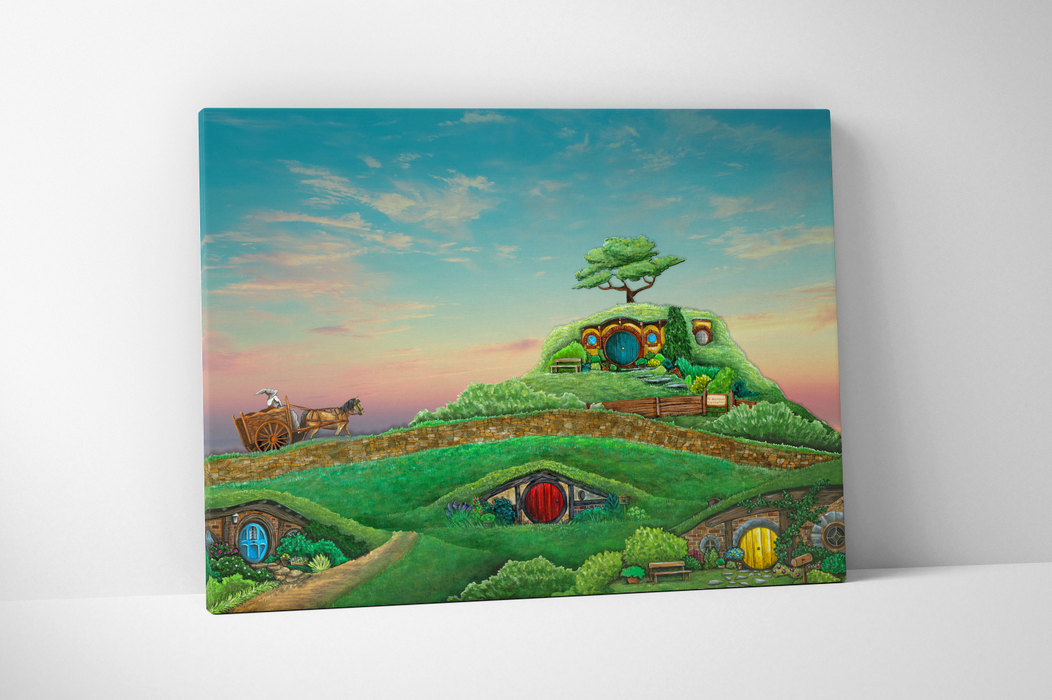 Canvas Print of The Shire at Sunset