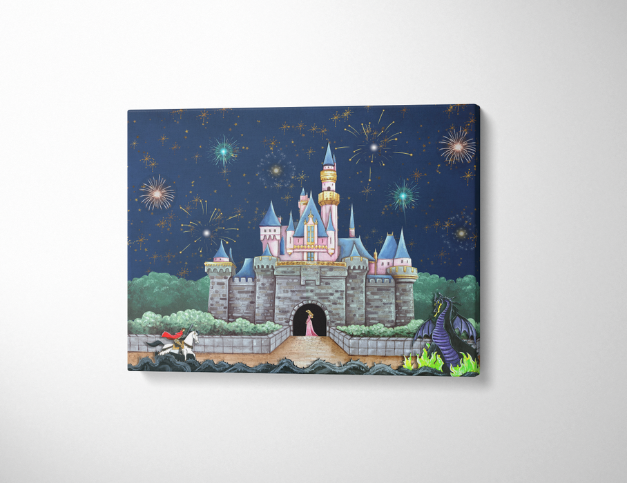 Canvas Print of Sleeping Beautys Castle