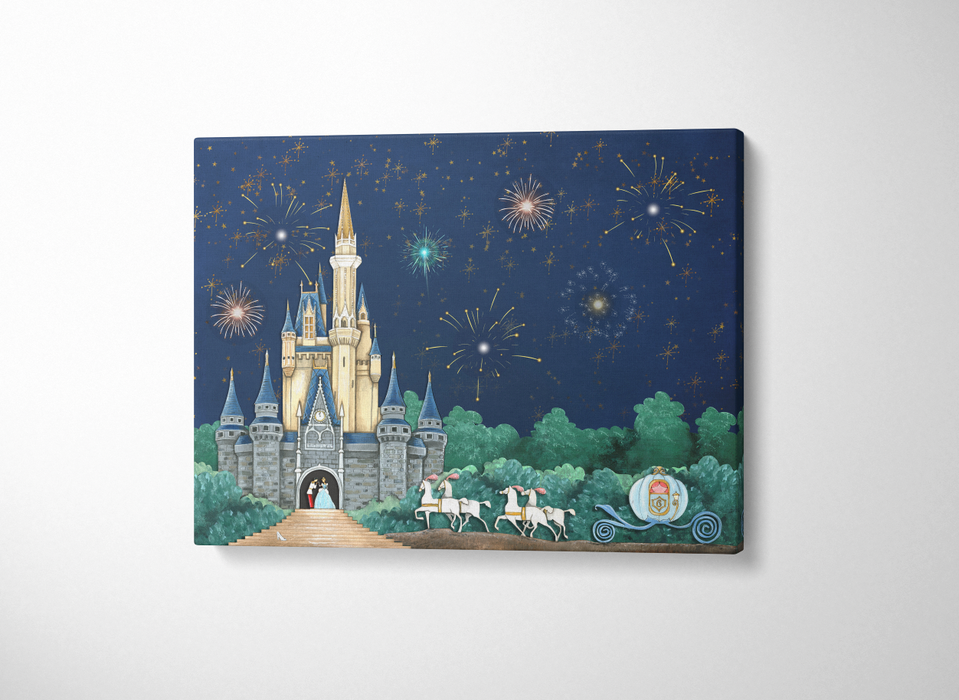 Canvas Print of Cinderellas Castle
