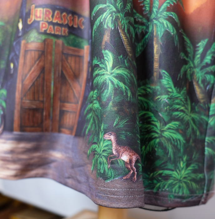 Jurassic Sunset Tie Wrap Dress