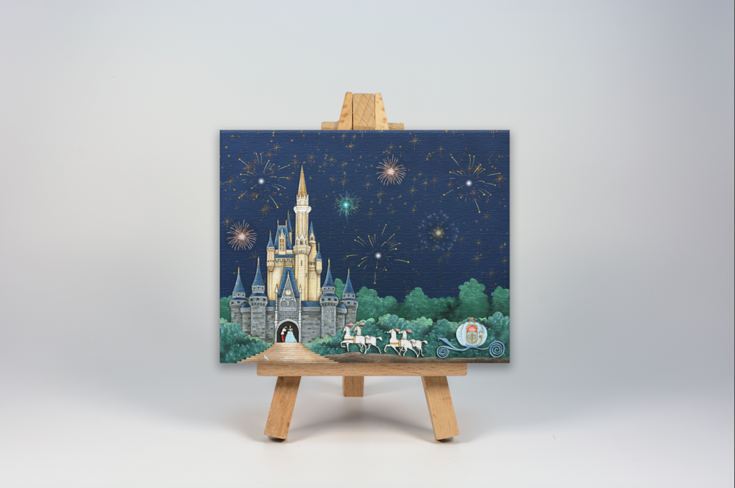 Mini Canvas Print of Cinderellas Castle