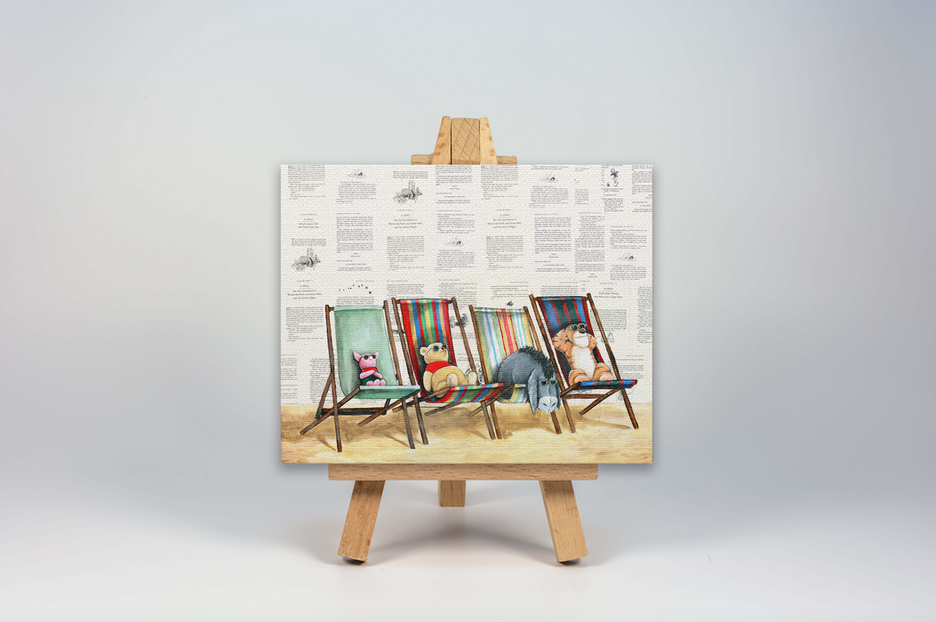 Mini Canvas Print of Poohs Beach Day