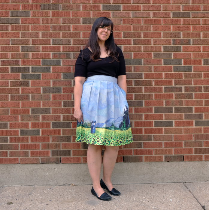 Vincent and The Doctor Skirt *SMALL ONLY
