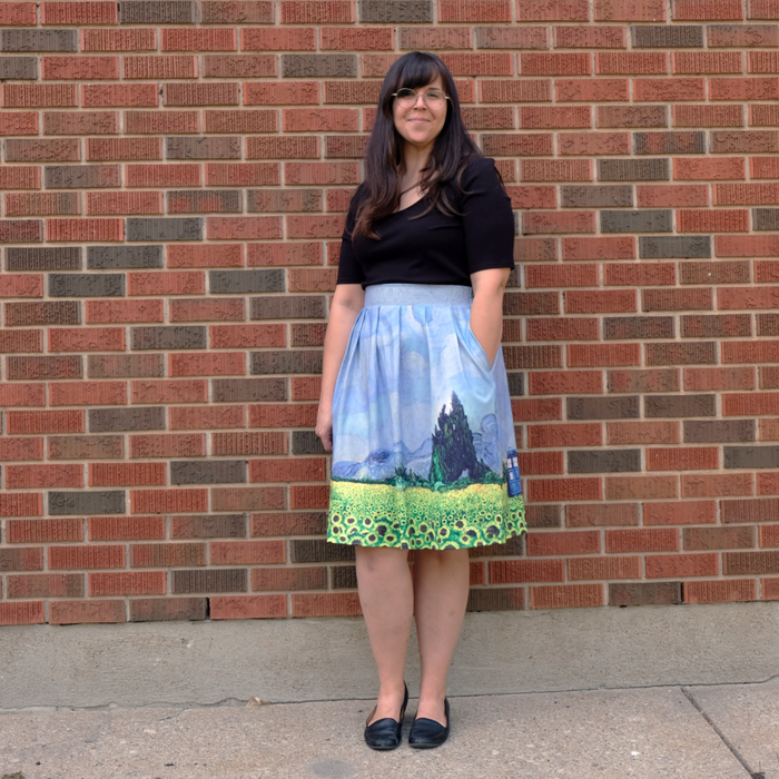 Vincent and The Doctor Skirt *SMALL ONLY