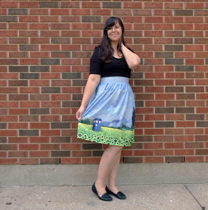 Vincent and The Doctor Skirt *SMALL ONLY