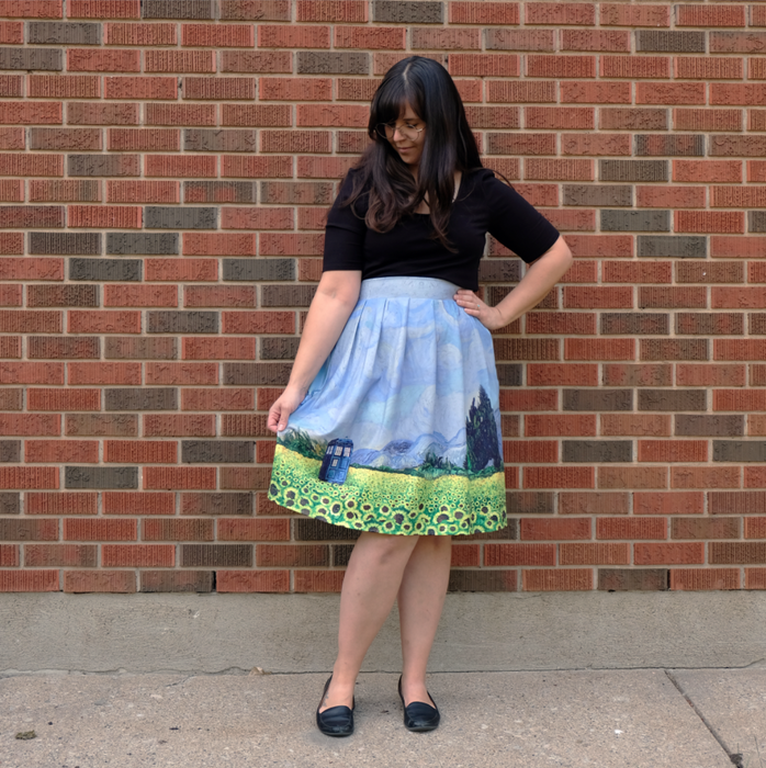 Vincent and The Doctor Skirt *SMALL ONLY