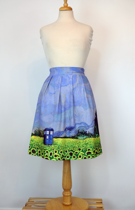 Vincent and The Doctor Skirt *SMALL ONLY