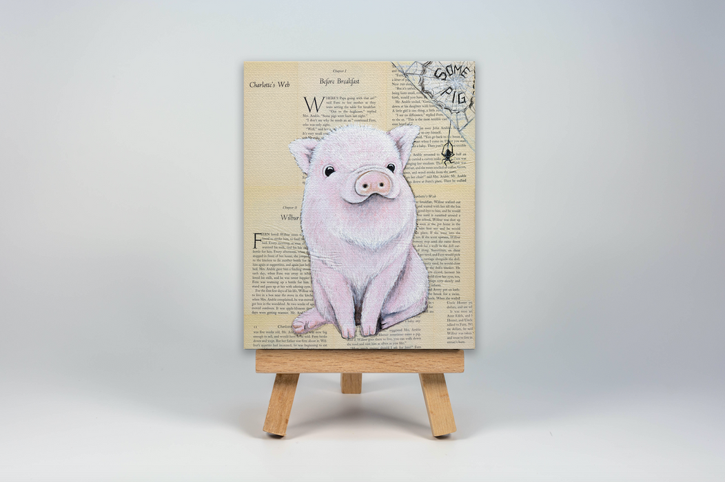 Mini Canvas Print of Some Pig