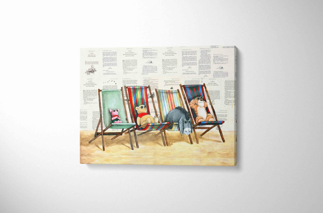 Canvas Print of Poohs Beach Day