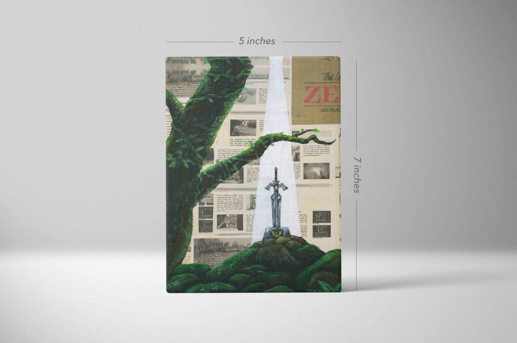 Mini Canvas Print of The Master Sword