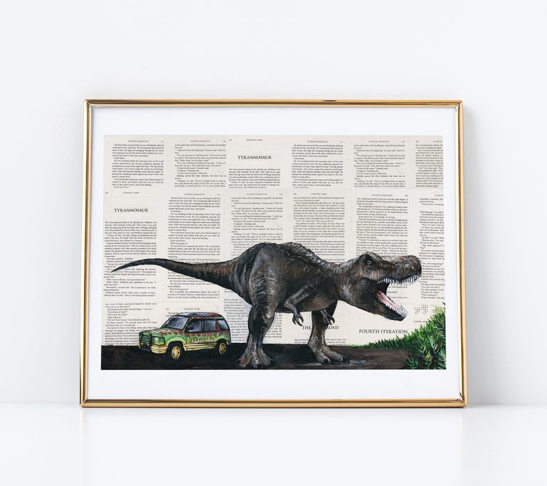 11" x 14" Paper Print of Tyrannosaur Rex
