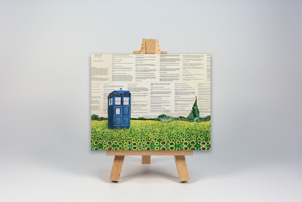Mini Canvas Print of Vincent and The Doctor