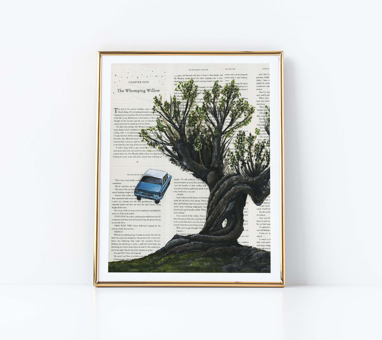 11" x 14" Paper Print of The Whomping Willow Tree